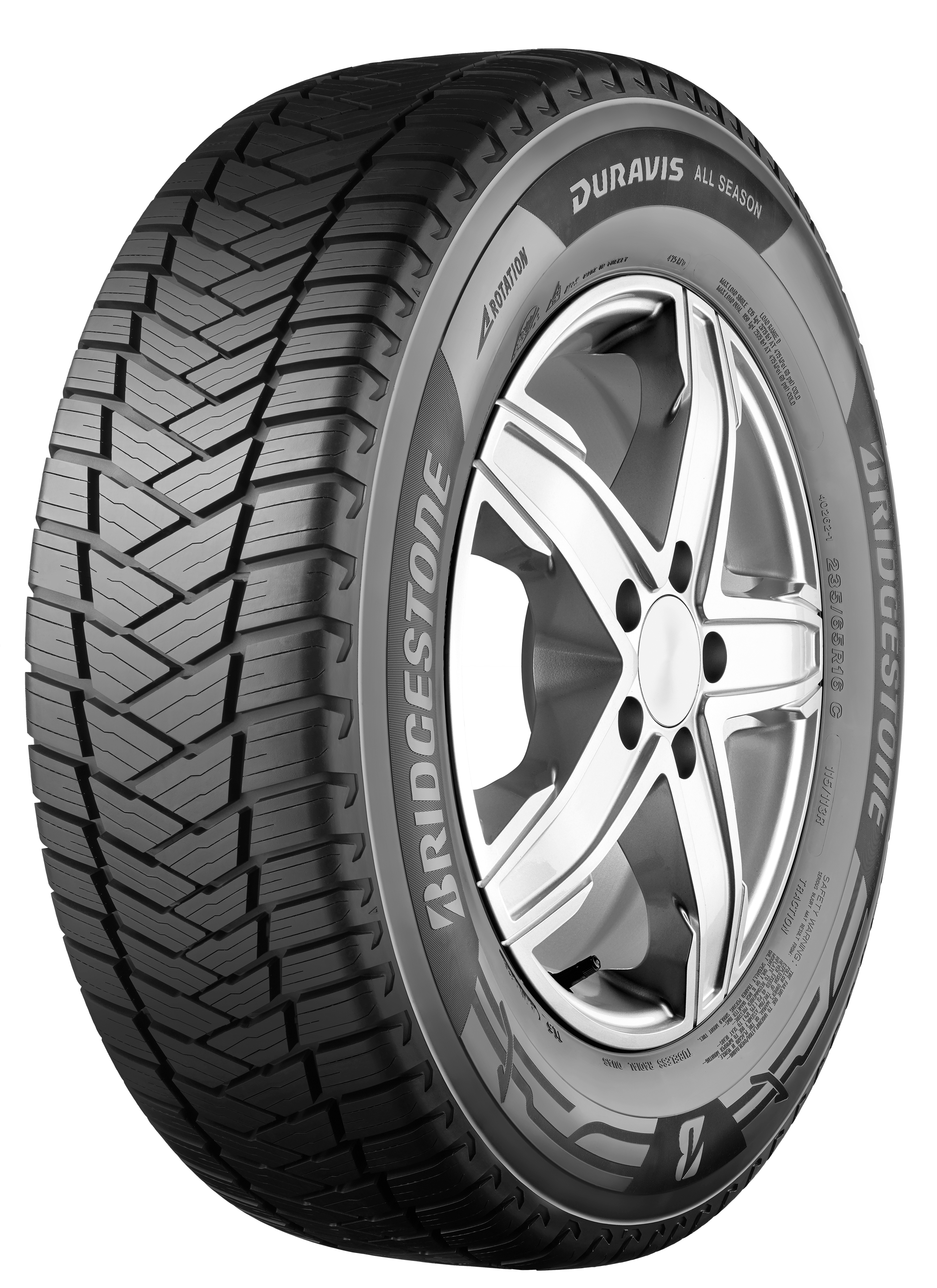 Bridgestone 195/75R16C 107R DURAVIS ALL SEASON dodávkové celoročné pneumatiky